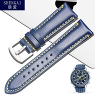 Suitable for
 Blue Angel 23mm Watch Strap Citizen Watch Strap Air Eagle Belt Cowhide Leather Watch Chain For Men