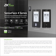 ZKTeco SenseFace 4A WiFi กันน้ำ สแกนใบหน้า นิ้ว บัตร บันทึกเวลาทำงาน เปิดประตู แทน MiniAC Plus Speed