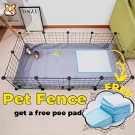 【Free Pee Pad】DIY Pet Fence 35*35cm Dog Cage Dog Fence Playpen Crate For Puppy Cat Cage