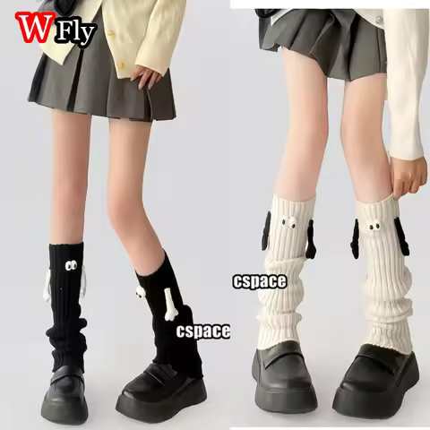 Academic atmosphere Subculture Harajuku Women Sweet Lolita Y2K GIRL Cute eyes Hand in hand legging k