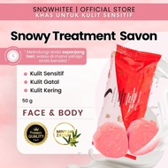 SNOWY SAVON TREATMENT 100g Sabun Merawat Masalah Kulit Kering Kekalkan Kelembapan Kulit