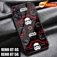 Glossy Case OPPO RENO 8T 4G - STR WARD -Hardcase Glossy 2D -OPPO RENO 7Z 5G - Silicone OPO RENO 8T 5