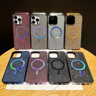 Luxury Flash Diamond Magnetic Electroplating Foreign Trade Suitable for iPhone17Promax Europe Americ