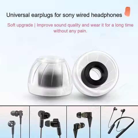 Liquid Silicone Eartips for Sony N3AP/XB55AP/255AP/XB75AP Wired Headphone Cover for 4-6mm Silicone A