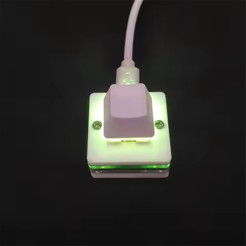 IYBBW-1-Key Shortcut Keyboard USB Custom Programmable Macro Keyboard Hot Key Mouse One Key Button RG