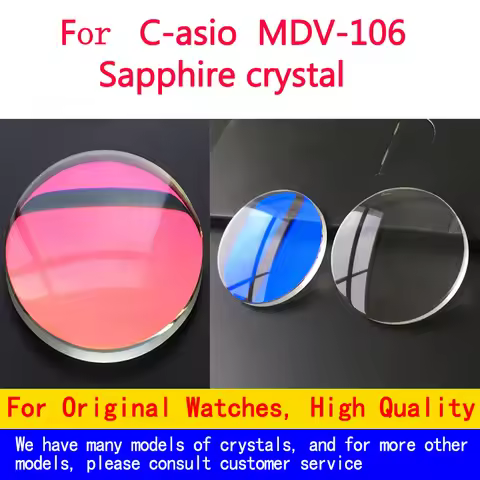 Sapphire glass MOD MDV-106 Double Dome For Casio brand Duro Dolphin 200M Divers Watch crystal watch 