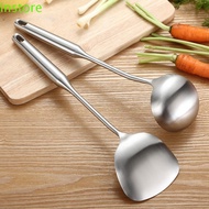 INSTORE Wok Shovel Turner Chef Kitchen Utensil Kitchenware 304 Stainless Steel Wall Hang Ladle Spoon