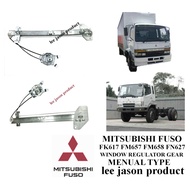 J02S06 MITSUBISHI FUSO FK617 FM657 FM658 FN627 WINDOW REGULATOR GEAR MENUAL TYPE