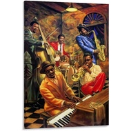 Cool Jazz by African American Musicians Art Poster Office living room bedroom Decorative Art Poster（