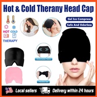 【In Stock】Migraine Headache Relief Cap Hot & Cold Therapy Hat Migraine Relief Cap Cool Gel Head Cap 