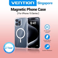 Vention IP Case 15 Pro Max / IP 15 Clear Hard Phone Casing Soft Liquid Silicon Transparent Cover