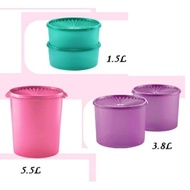 TUPPERWARE DECO CANISTER 5PCS/ LEVEL SET