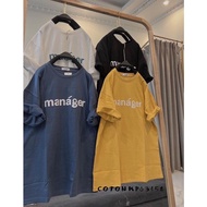 Áo Thun Cotton Khô 3158 Form Rộng Tay Lỡ - Manager