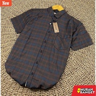 KEMEJA KAUIKO Men's Plaid Shirt Men's Short Sleeve Flannel Shirt Men's Flannel Shirt Men's Shirt Fla