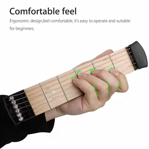 Guitar Guitar Acoustic Practice Tool New Portable 6 Fret Guitar Left Hand For Beginner Guitarist Pra