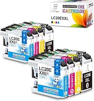 Miss Deer LC20E XXL Ink Cartridge Ultra-high Capacity Compatible Replacement for LC20EBK LC20EM LC20