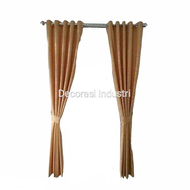 Gorden Polos Jendela Pintu Minimalis Kuning Tua Motif Batik Bunga Tirai Korden Gordeng Gordyn Horden