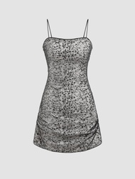 Cider Sequin Sleeveless Mini Dress