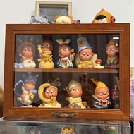 Hộp Trưng Bày Đồ Chơi Bằng Gỗ Nguyên Khối Trong Suốt Chống Bụi Hộp Đựng Đồ Chơi Bubbles Mart Hộp Đựn