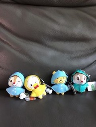 （現貨）Hong Kong Disneyland Donald Duck  Winnie the Pooh  Chip  Raincoat Plush Keychain  迪士尼 唐老鴨  小熊維尼 