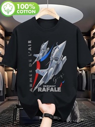Dassault Rafale French Fighter Jet T-Shirt - Rafale F4 Standard Missile & Aircraft Graphics