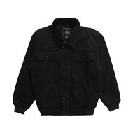 AERO BOMBER JACKET BLACK - BOMBER JACKET - MEN'S BOMBER JACKET MEN'S JACKET