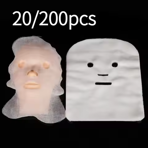 20/200PCS Pure Cotton DIY Beauty Mask Salon Disposable Facial Gauze Highly Water Absorption Non-Irri