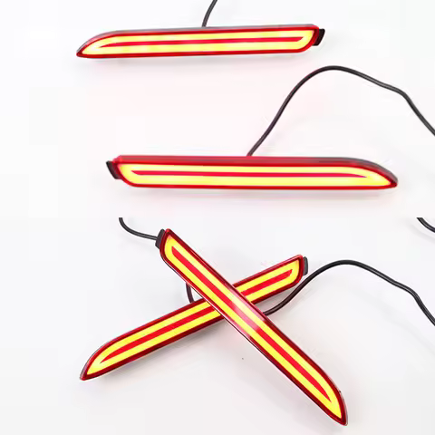 1 Pair Car LED Rear Bumper Reflector Brake Lights Lamp for Lexus IS-F GX470 RX300 for Toyota/Camry/R