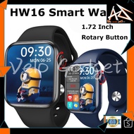 MALAYSIA UP📣 HW16 Smart Watch 1.72 Inch Bluetooth Call Fitness Band Heart Rate Smart Split Screen Sm
