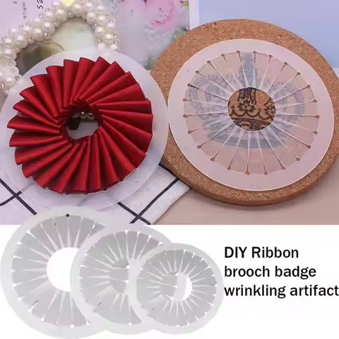 Super Easy ﻿3x Rosette Maker Patchwork Accessory 9cm 12cm 15cm Rosette Maker DIY Clear Ribbon Flower