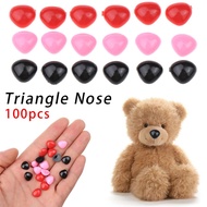 GUOMEN Children Plastic Plush Animal Triangle Eyes Accessories Bear Buttons Making Puppet Parts Triangle Safety Nose Nose for DIY Doll Toy Nose Accessories