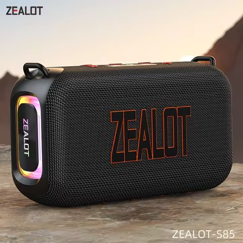 ZEALOT-S85 50W 3D portable Bluetooth speaker with dual diaphragm IPX6 waterproof outdoor strap speak
