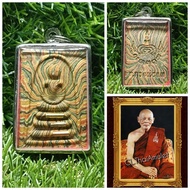 T Thailand Amulet Somdej/Somdej Phra Somdej With 3 Takrut By Lp Pae BE2539 Wrapped Stainless Steel C