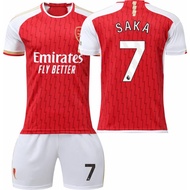2023-24 Season Arsenal Home Football Adult Kids Jersey Kit Saka Odegaard Sports Sets
