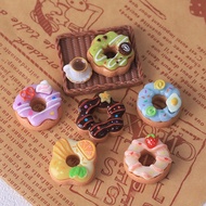 Cute simulation food toy donut DIY cream glue accessories resin accessories