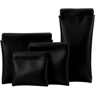 4 PCS Small Makeup Bag for Purse, Purse Organizer Pouches,Personalized Snap Closure Leather Organize