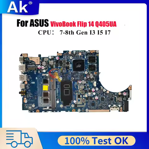 TP410UF Laptop Motherboard For ASUS TP410UR TP410UAR TP410URR VivoBook Q405UA 14 TP410U Flip TP410UQ