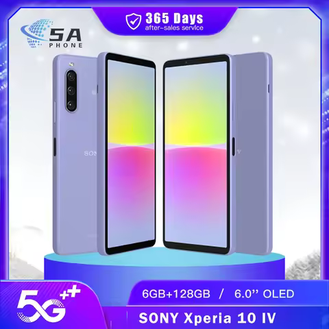 Original Sony Xperia 10 IV 10IV 5G Mobile Phone 6GB RAM 128GB ROM NFC 6.0" 12MP+8MP Snapdragon 695 O