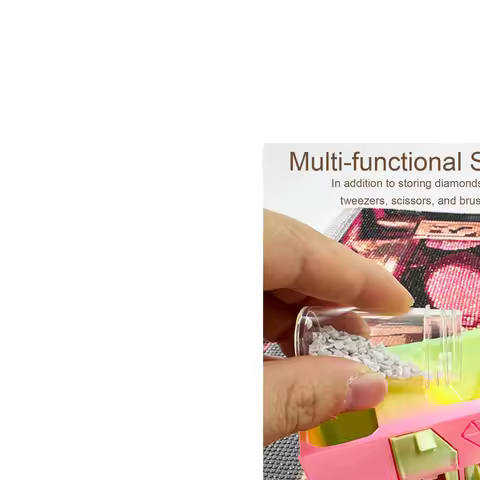 Diamond Painting Storage Box with 19 Small Drawers Diamond Painting Tools with Funnel & Tool Storage