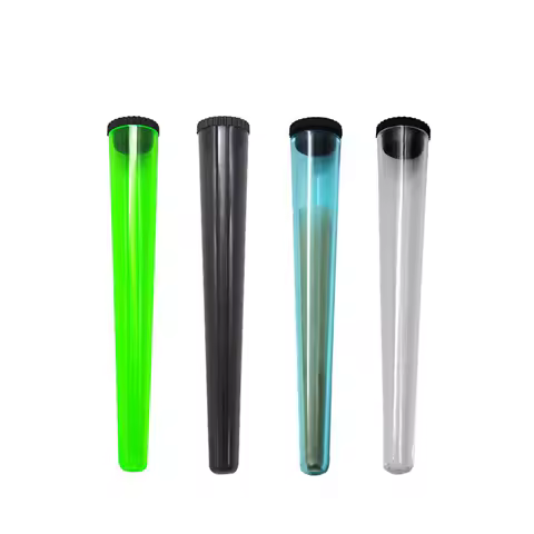 Multifunctional Moisture-proof Smell Proof Tapered Sealed Plastic Storage Tube Protective Waterproof