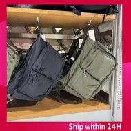 Leisure shoulder bag single shoulder bag Waterproof canvas bag multi pocket sports shoulder bag