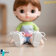 AINTP 1pair Doll Leather Shoes Boots, Pretend Play Black Brown Bjd Doll Shoe, Doll Accessories 1/6 S