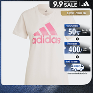 adidas ไลฟ์สไตล์ เสื้อยืด Essentials Logo ผู้หญิง สีชมพู IB9455