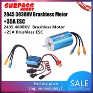 SURPASS HOBBY 2845/3930KV 2435/4800KV  Sensorless Brushless Motor With 35A/25A Brushless ESC Combo  