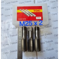 Hand Tap Toki M25 x 2 Handtap M25x2 Thread Tap Bolt Hole M25 Pitch 2mm Thread Taps