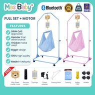Mas Baby XL Size Spring Cot Full Set Cradle Stand Buaian Bayi Sama Motor