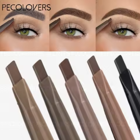 Smooth No Blooming Brown Eyebrow Pencil Double Headed Triangle Natural Long Lasting Eyebrow Pencil M