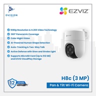 EZVIZ CS-H8C 3MP 2K PoE ColorVu Pant & Tilt CCTV Outdoor Smart IP Camera From Hikvision 2 Way Audio