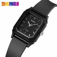 SKMEI Luxury Brand Ladies Watches Fashion Simple Quartz Watch Ladies Rubber Strap Water Resistant Clock Casual Girl Watch