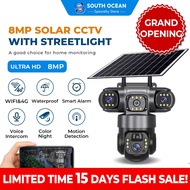 South Ocean 3 Lens Solar CCTV 4G/WIFI Camera 12MP 360 Outdoor Waterproof CCTV HD Night Vision